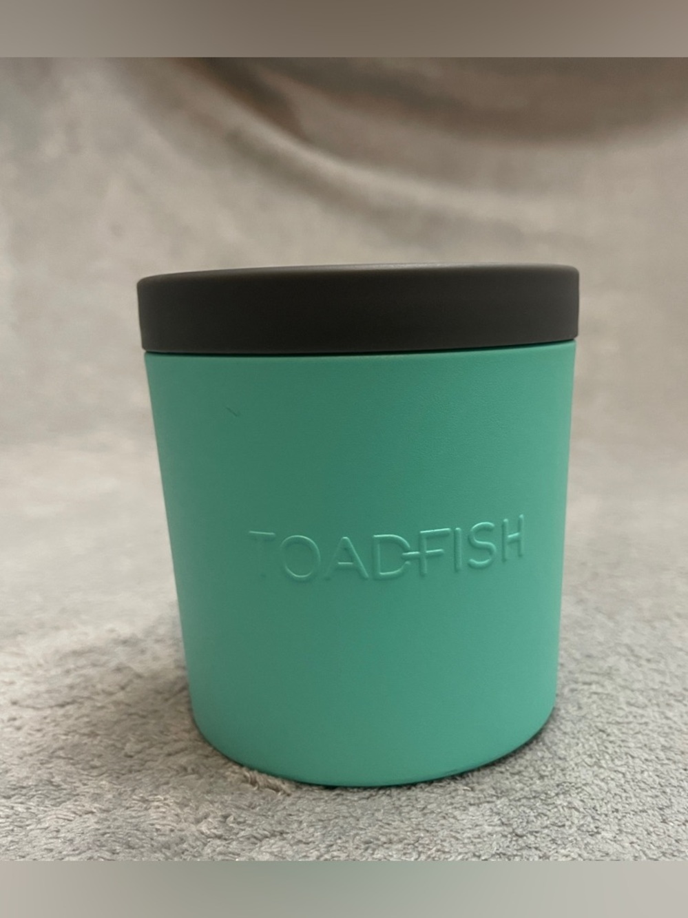 Toadfish Anchor Non-Tipping Universal Cup Holder Can Cooler Teal Excellent Cond